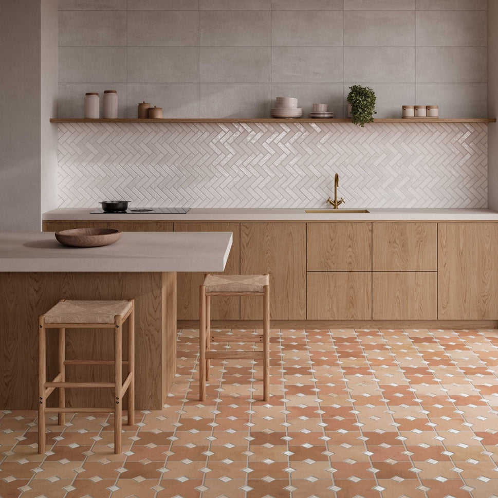 Carrelage Effet Pierre Cabochon Kurios Cotto 40x60 cm de Ecoceramic