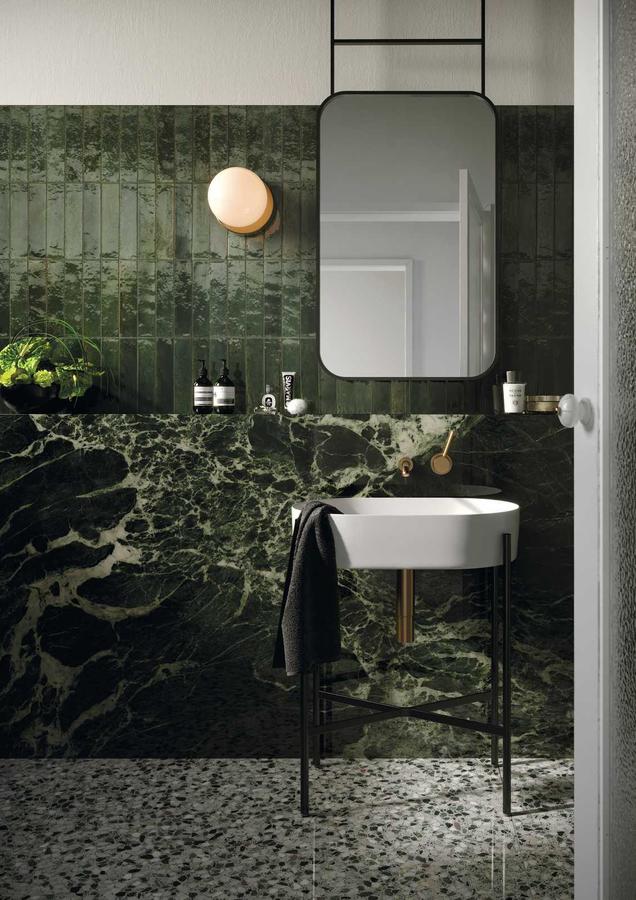 Carrelage Effet Zellige Lume Green 6x24 cm de Marazzi