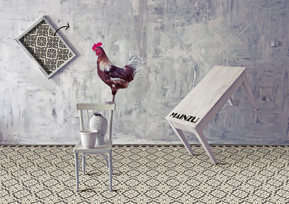 Carrelage Effet carreaux de ciment Centro Florentine White 20x20 cm de Mainzu