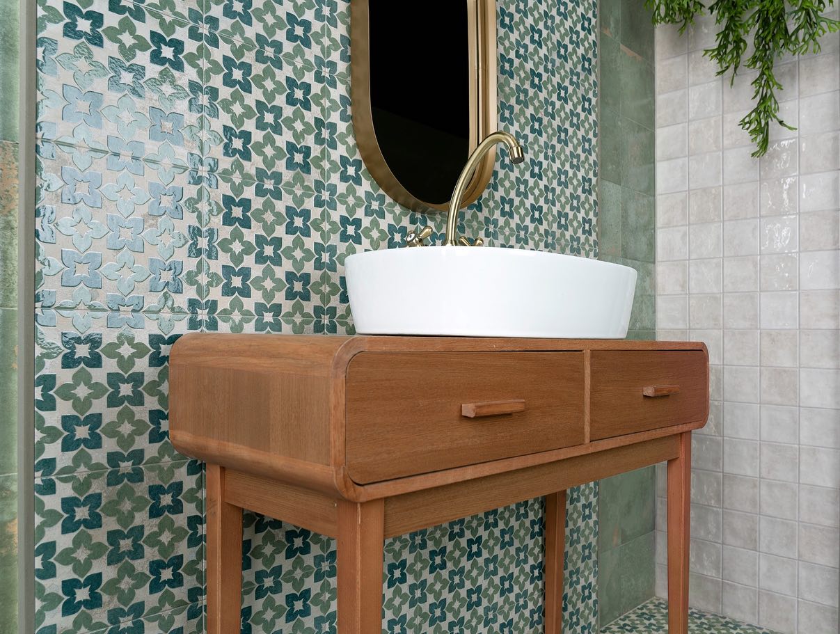 Carrelage Effet carreau de ciment Meraki 20x20 cm de Mainzu