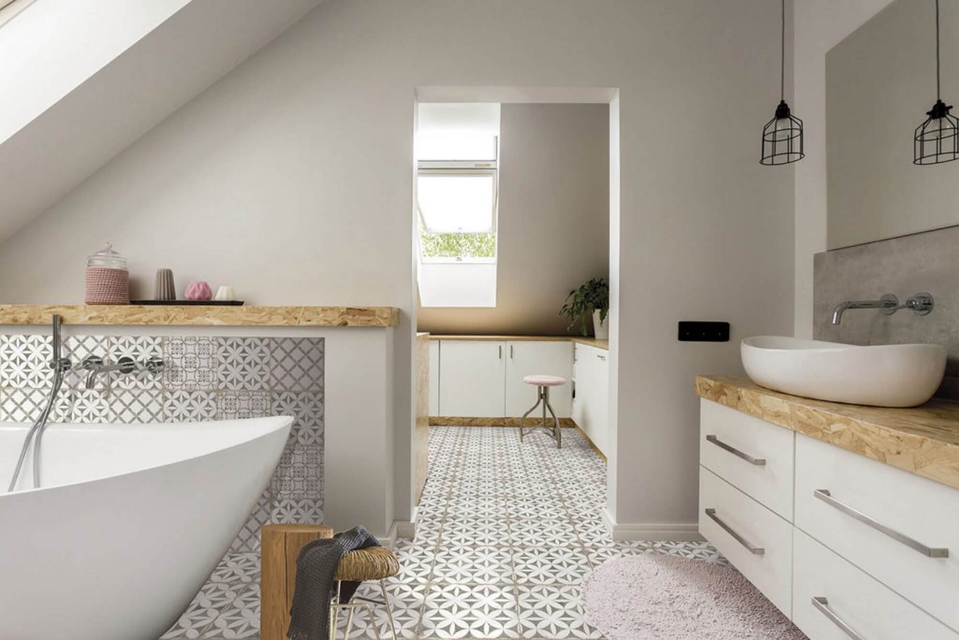 Carrelage Effet Carreau Ciment Grafton Dorset Taupe 20x20 cm de Nanda Tiles