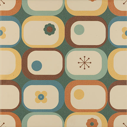 Carrelage Effet Carreau de Ciment Groovy Decor N4 20x20 cm de Cevica