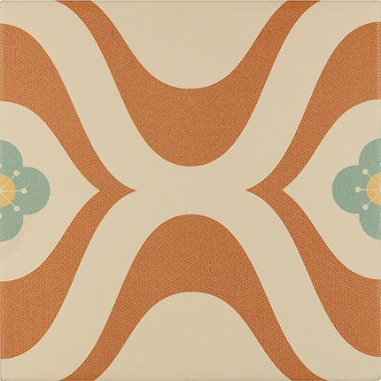 Carrelage Effet Carreau de Ciment Groovy Decor N5 20x20 cm de Cevica