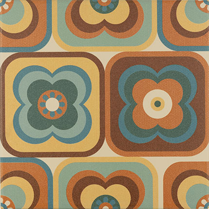 Carrelage Effet Carreau de Ciment Groovy Decor N6 20x20 cm de Cevica