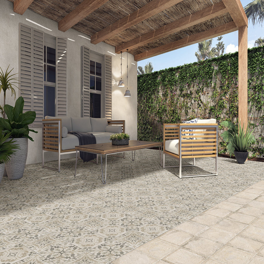 Carrelage Effet Pierre Optym Norland White 20x20 cm de Mainzu