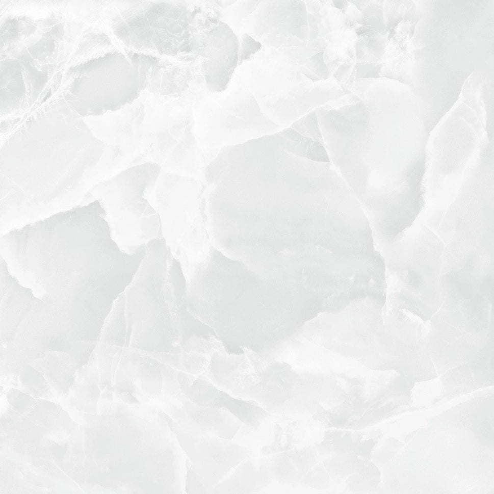 Echantillon Carrelage Effet Marbre Iceland Poli BrillantWHITE