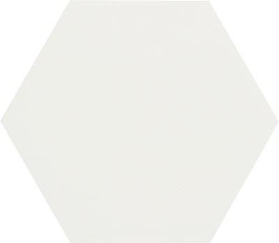 Carrelage Hexagonal sol et mur Uni Boom 14x16 cm de CevicaBoite de 0.402 m² / Coconut Milk