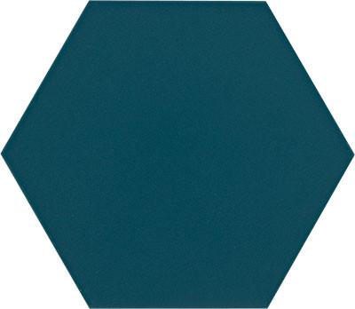 Carrelage Hexagonal sol et mur Uni Boom 14x16 cm de CevicaBoite de 0.402 m² / Indian Teal