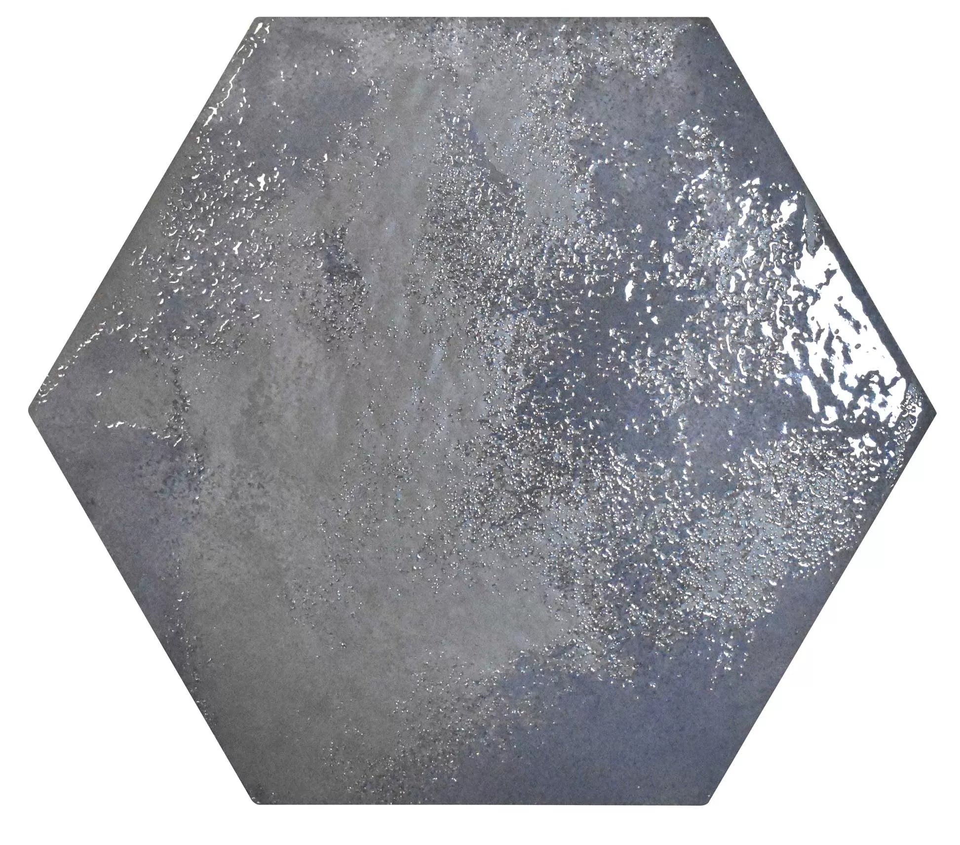 Carrelage Hexagonal sol et mur HexM Craft Navy 28.5x33 cm de Realonda