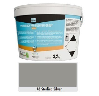 Joint époxy haute performance Spectralock Pro Premium Grout Sterling Silver de Laticrete