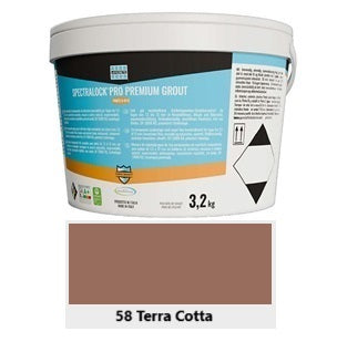 Joint époxy haute performance Spectralock Pro Premium Grout Terra Cotta de Laticrete