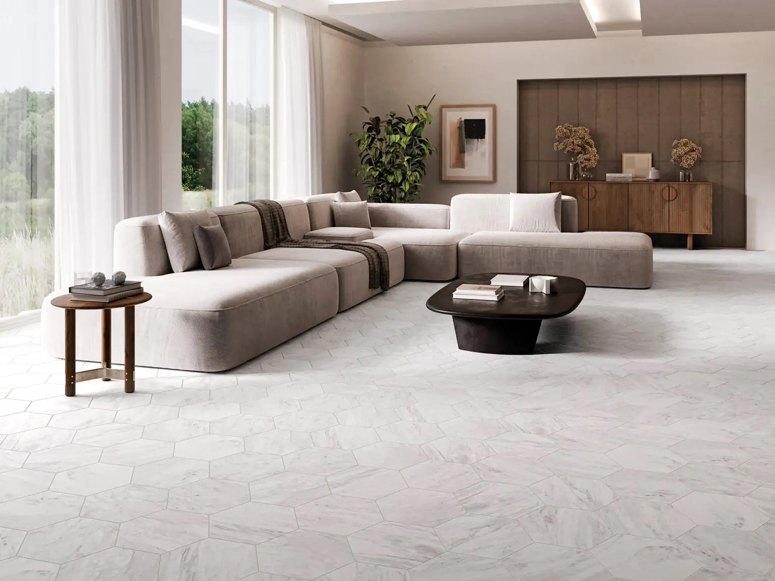 Carrelage Hexagonal Lancaster 28,5x33 cm de Realonda