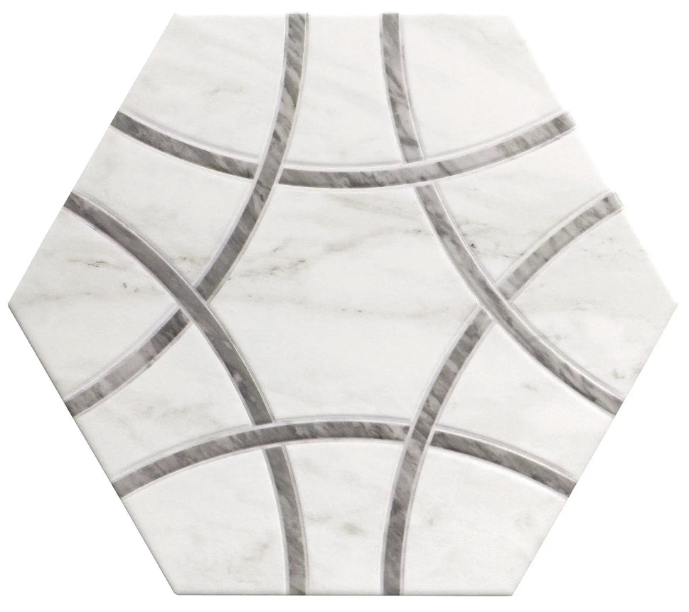 Echantillon Carrelage Hexagonal Lancaster ( 6 coloris)Grey