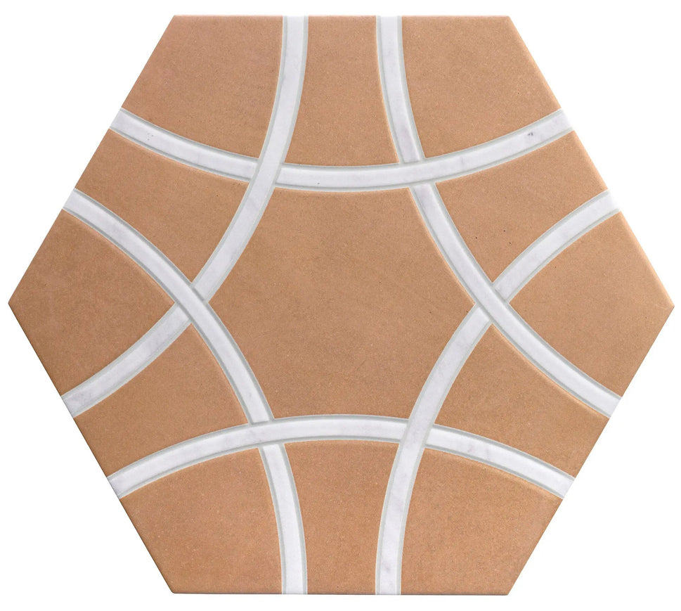 Echantillon Carrelage Hexagonal Lancaster ( 6 coloris)Terra