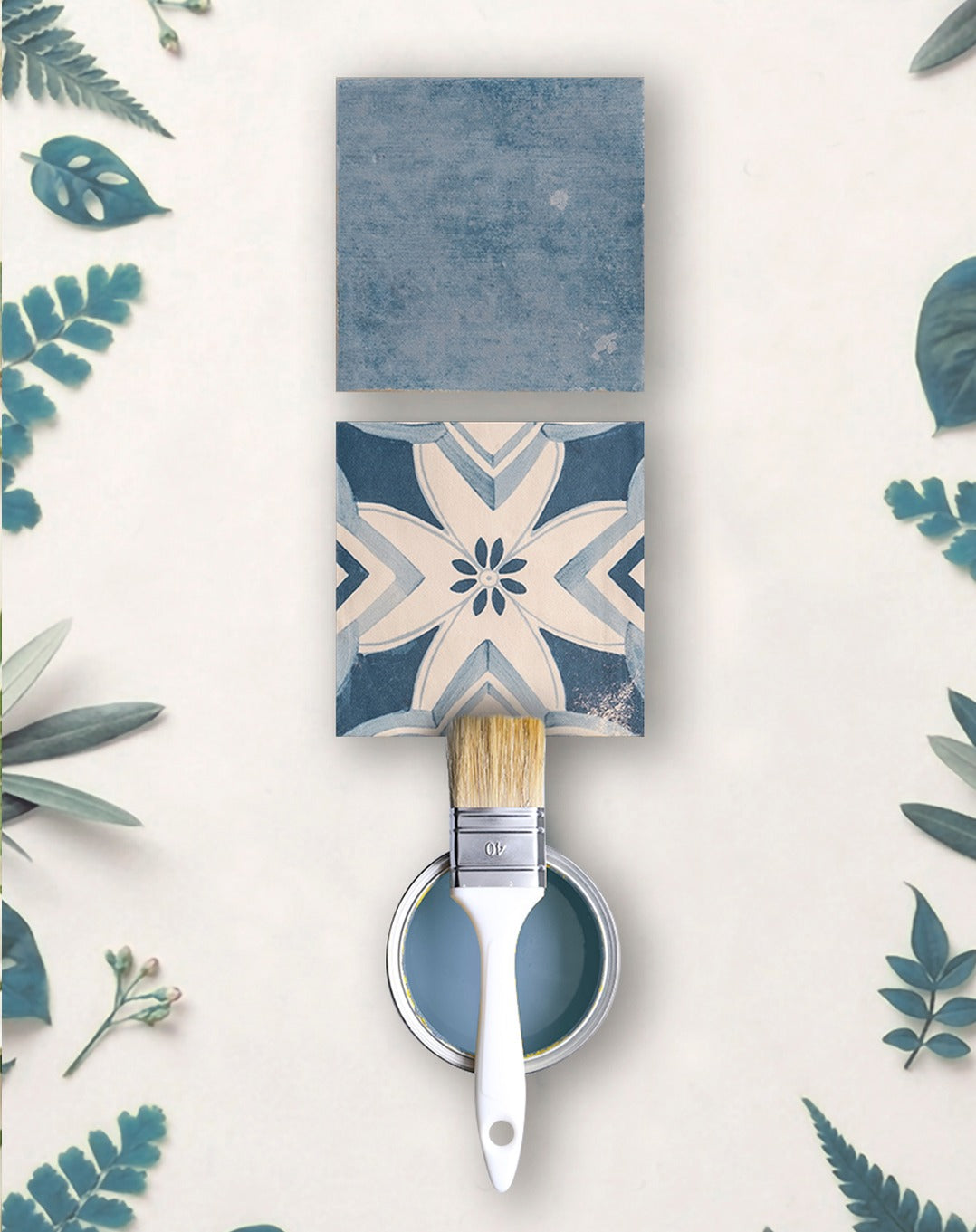 Carrelage Effet Carreau de ciment Marlow Carolina 11,5x11,5 cm de Nanda Tiles