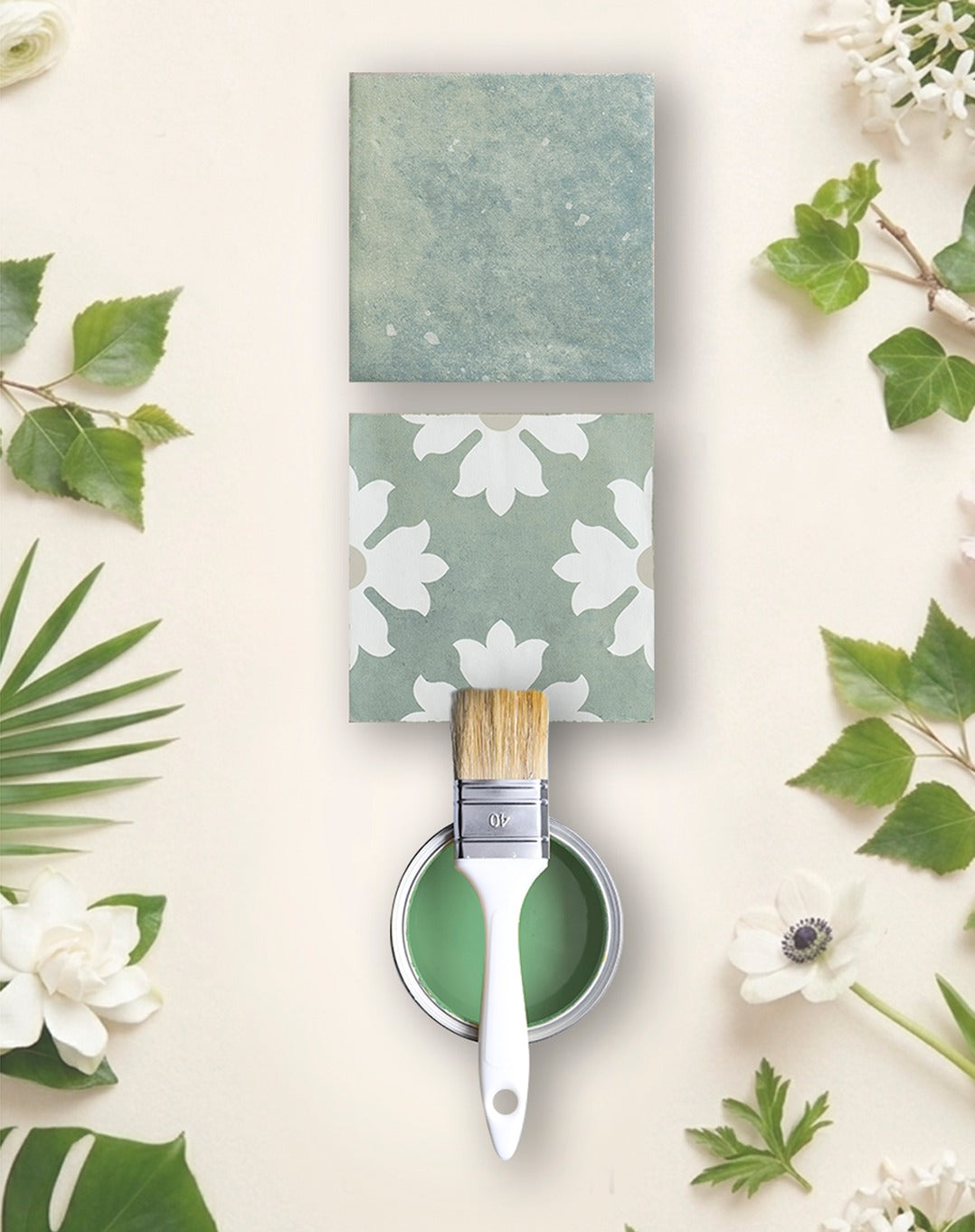 Carrelage Effet Carreau de ciment Marlow Zoe 11,5x11,5 cm de Nanda Tiles
