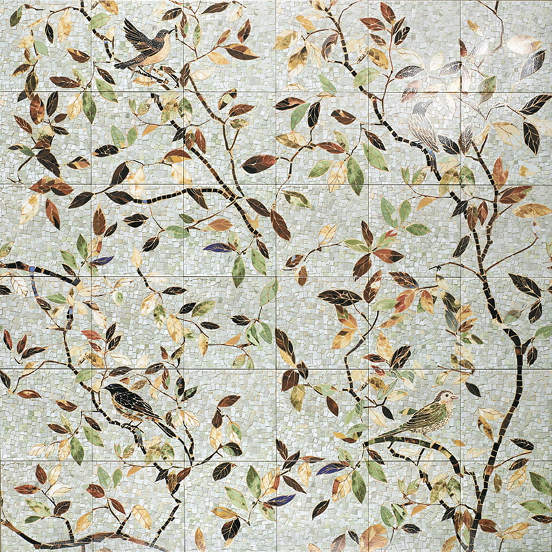 Fresque Murale Tiffany 20x20 cm de Mainzu