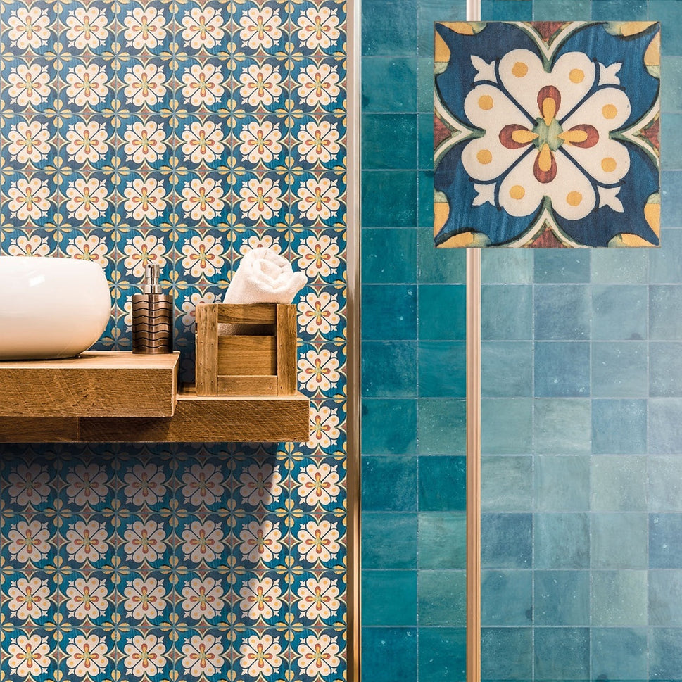 Carrelage Effet Carreau de ciment Marlow Elvissa 11,5x11,5 cm de Nanda Tiles