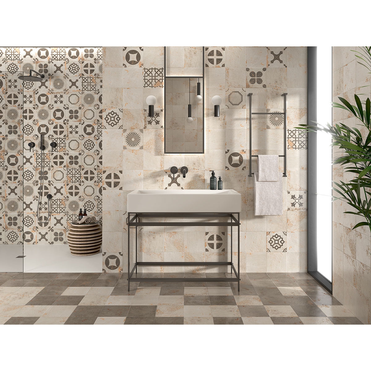 Carrelage Effet carreau de ciment Meraki 20x20 cm de Mainzu