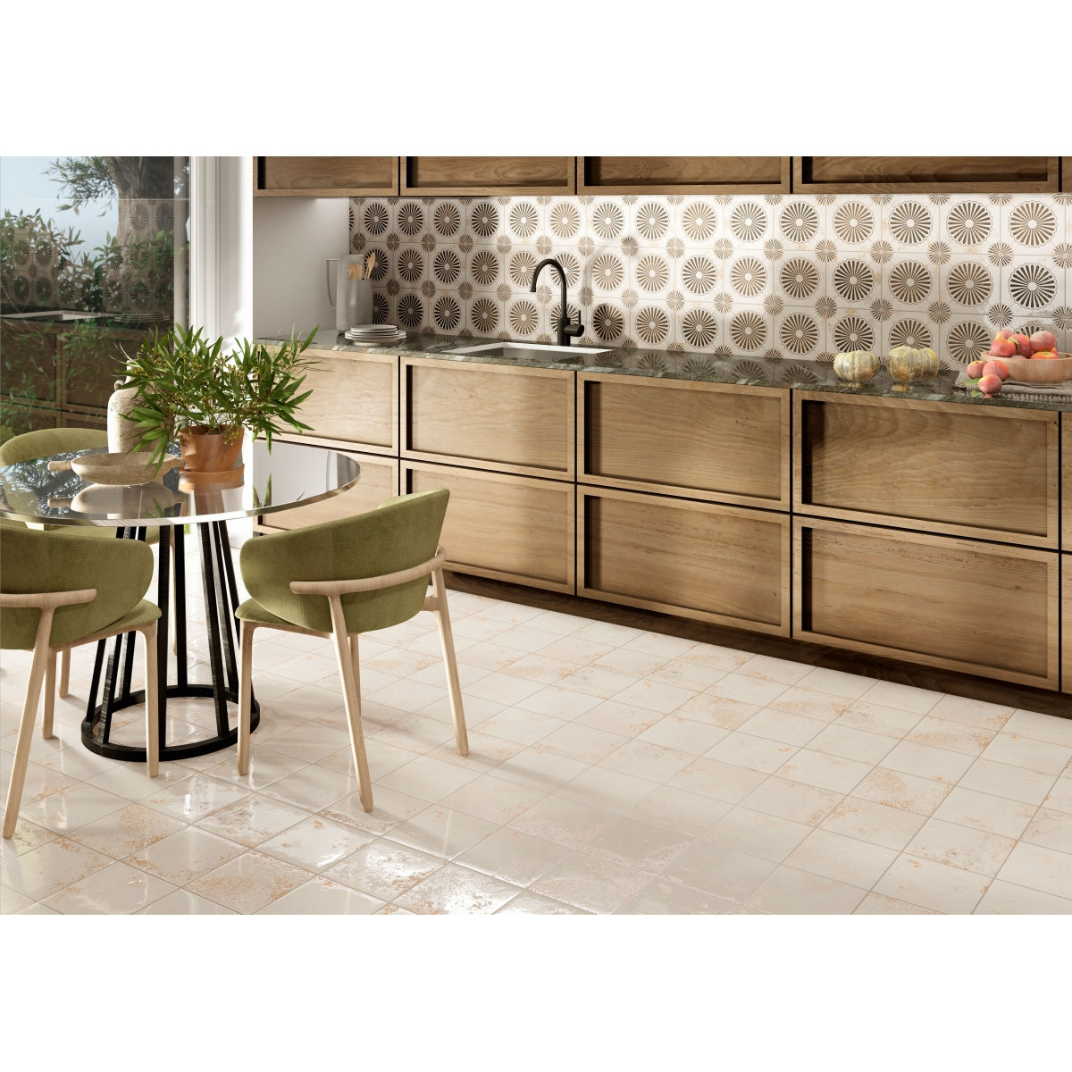 Carrelage Effet carreau de ciment Meraki 20x20 cm de Mainzu