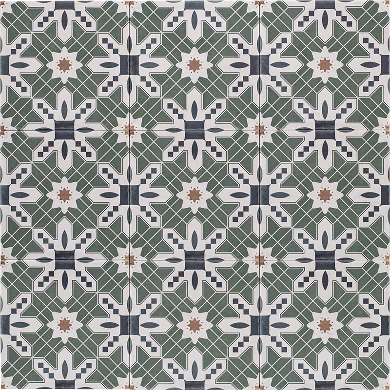 Carrelage Effet Carreau de ciment Retro 20x20 cm de Mainzu