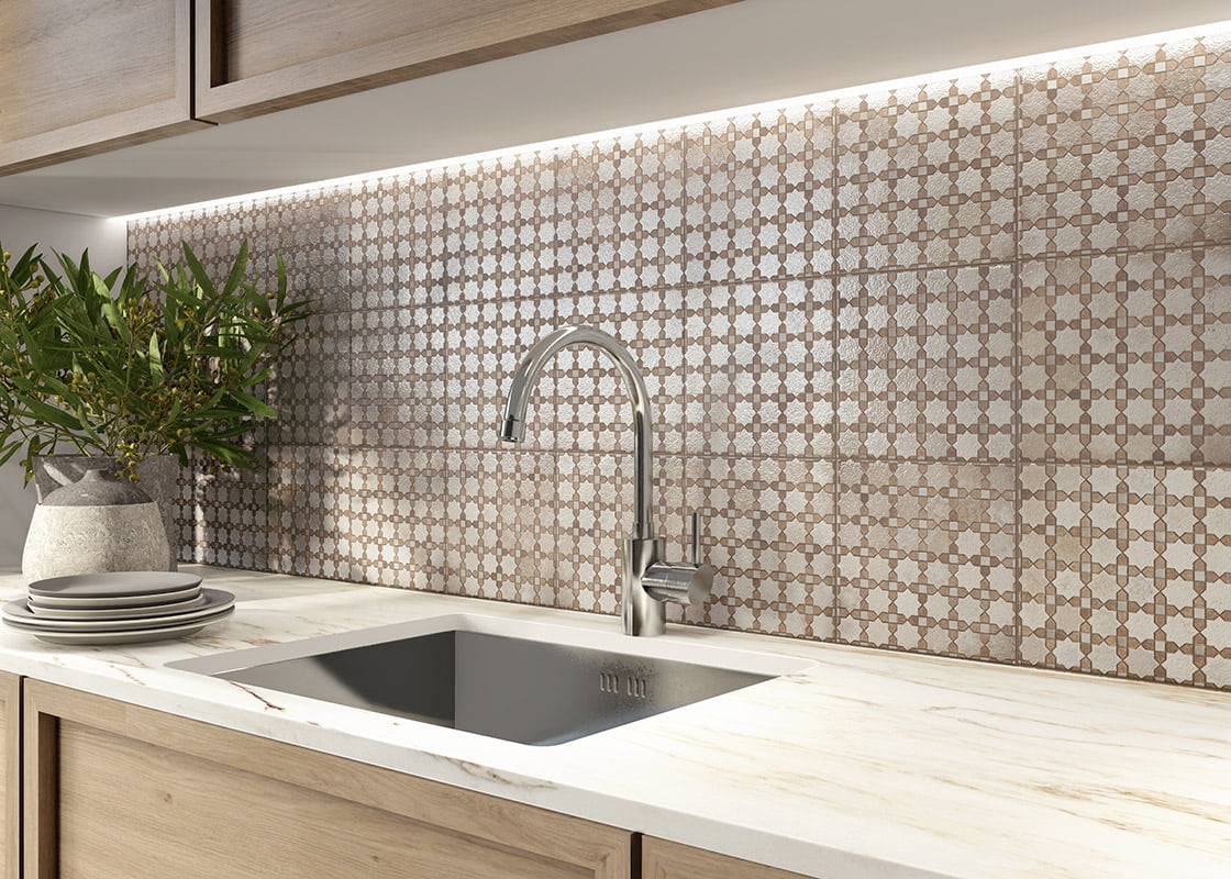 Carrelage Decor Mosaic Arabian Riyad 20x20 cm de Mainzu