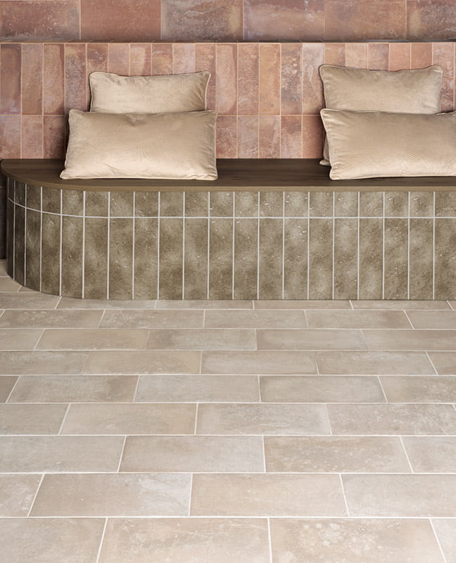 Echantillon carrelage Argile 15x30 cm ( unis et decors)