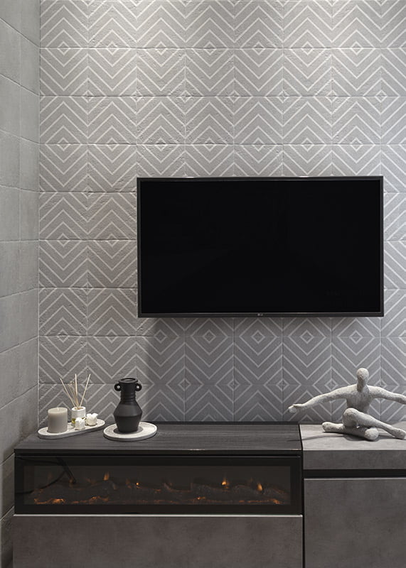 Carrelage Effet Pierre Grey Neutral 20x20 cm de Mainzu