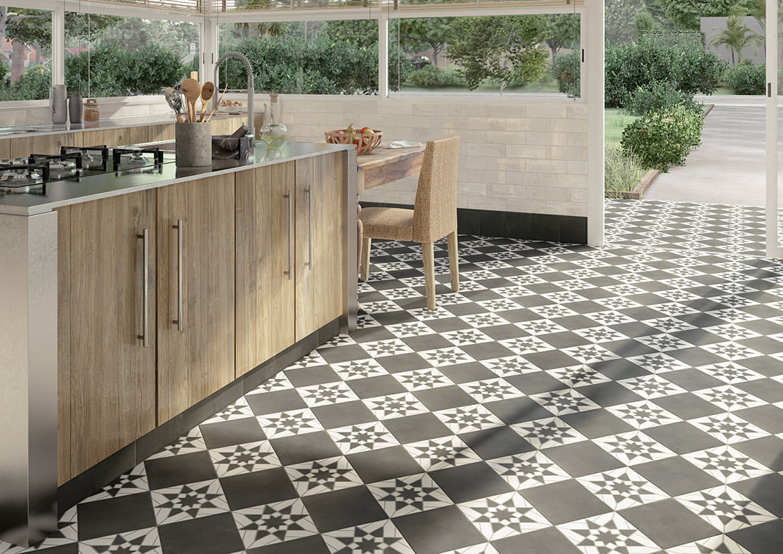 Carrelage Effet Carreau de Ciment Sevilla White 20x20 cm de Mainzu