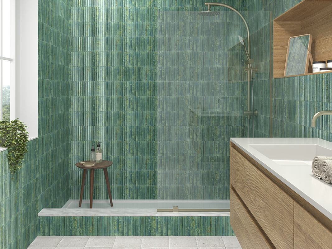 Carrelage Effet zellige Lugano 15x30 cm de Mainzu