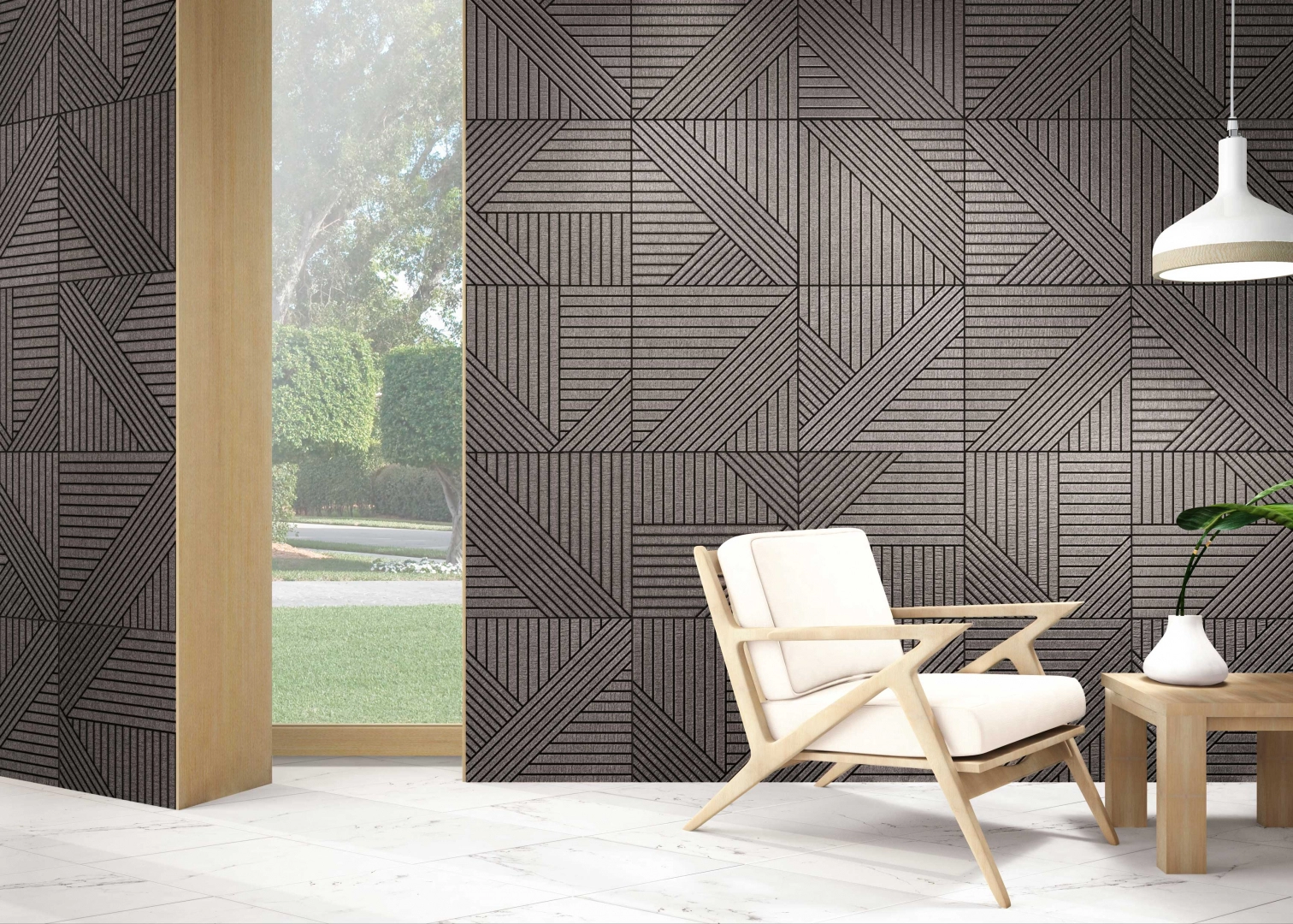 Carrelage Terrasse effet Bois Tangram Wood 44x44 cm de Realonda