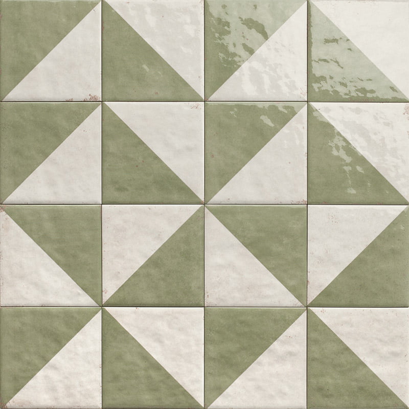 Carrelage Decor et Uni Marrakech 15x15 cm de Mainzu15x15 cm Boite de 0.50 m² / Tetuan Jade