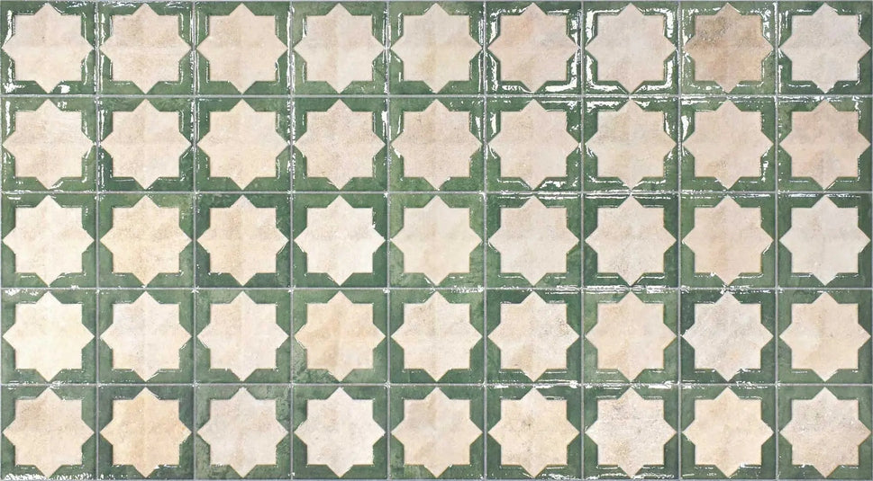 Echantillon Carrelage Decor Mural Relief Tetuan ( 8 coloris)Decor Tetuan Arena Emerald