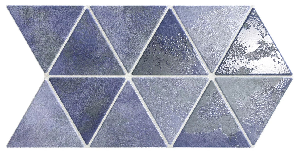 Echantillon Carrelage Effet Zellige Triangle 48,5x28 cmCraft Navy
