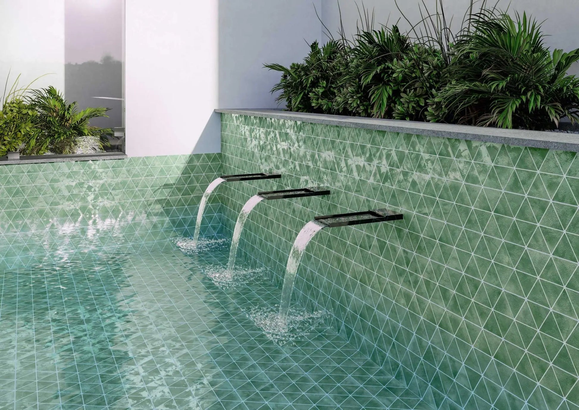 Carrelage Effet Zellige Triangle Craft Jungle 48.5x28 cm de Realonda