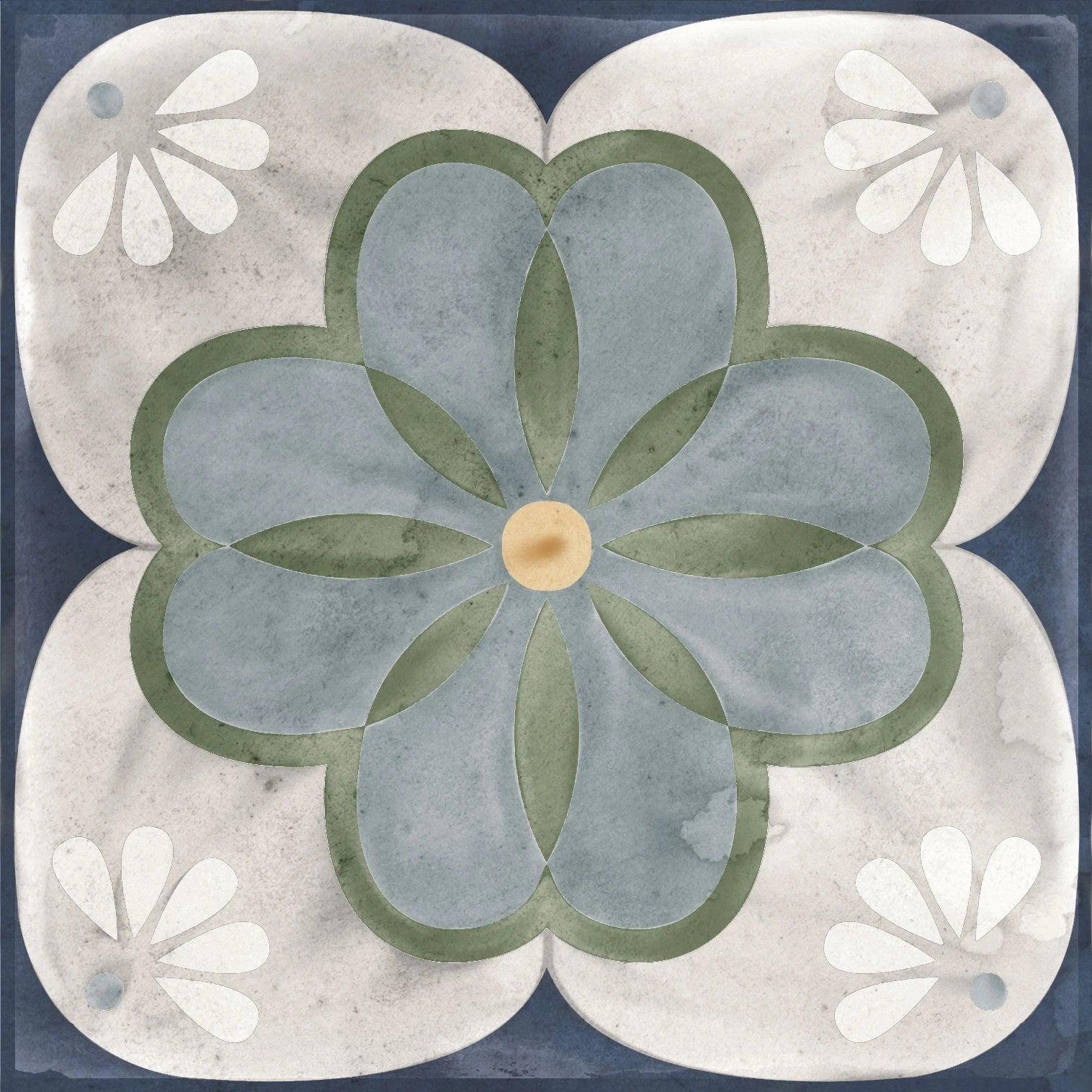 Carrelage Effet Carreaux de Ciment Veranda Liena 15x15 cm de Nanda Tiles