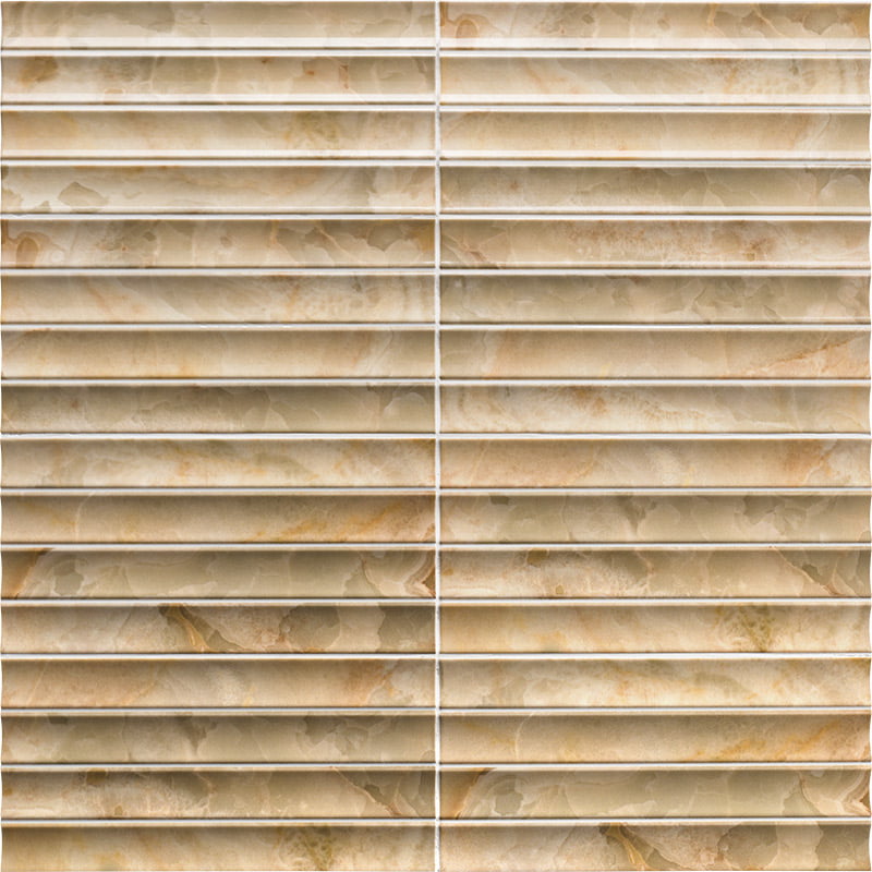 Carrelage Effet Zellige Chloe Amber 10x30 cm de Mainzu