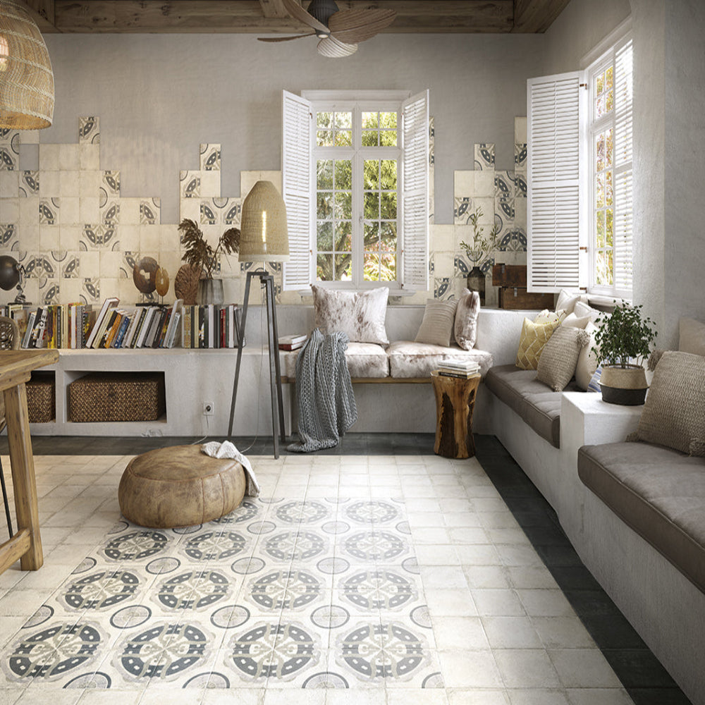 Carrelage Effet Pierre Optym Norland White 20x20 cm de Mainzu