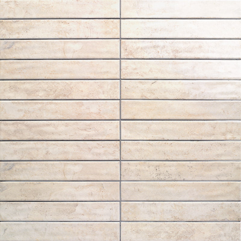 Carrelage Effet zellige Tampa White 5x30 cm de Mainzu