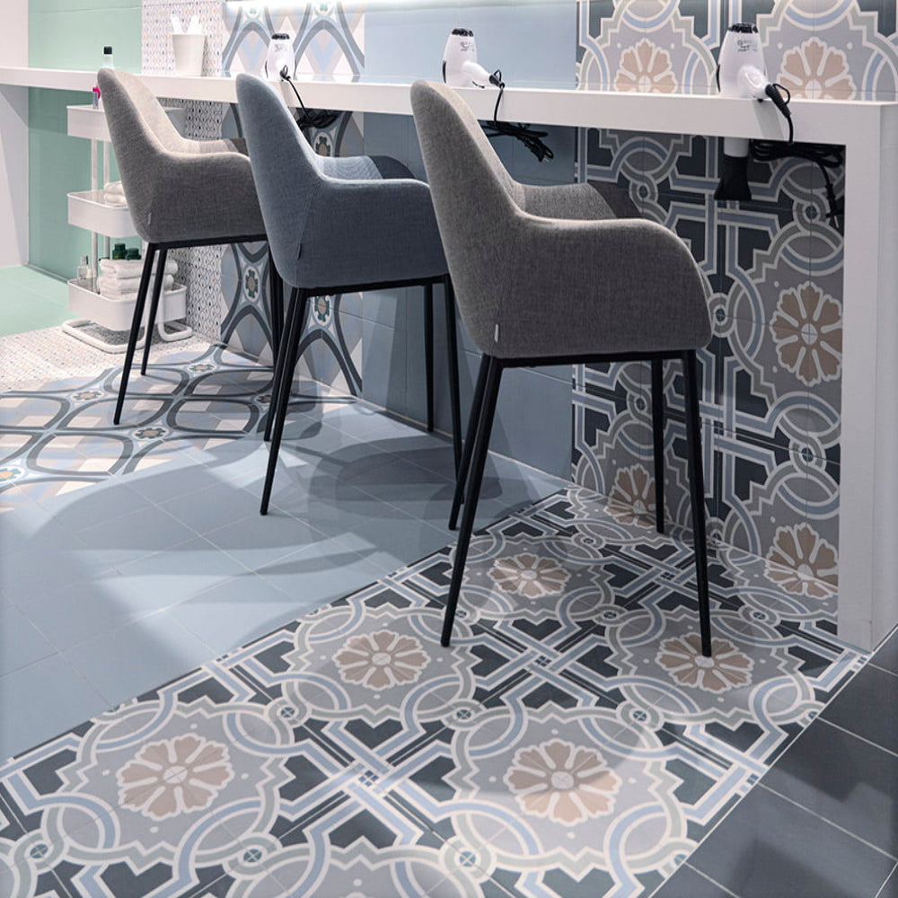 Carrelage Effet carreau de ciment Normandy Lemont 20x20 cm de Mainzu