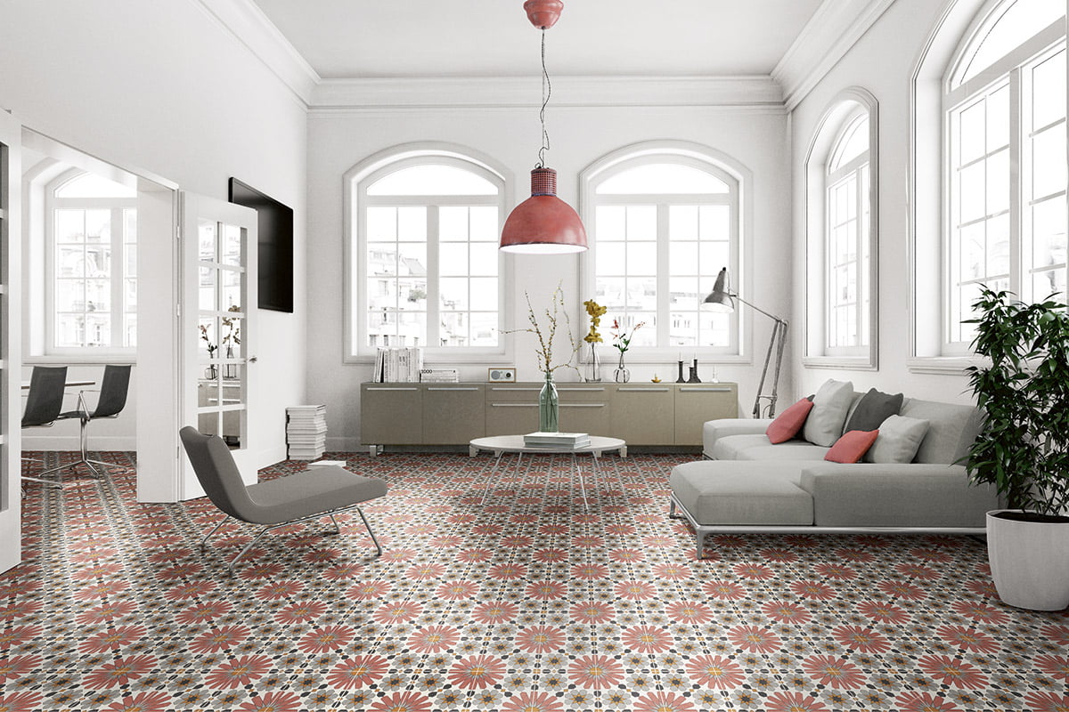 Carrelage Effet carreaux de ciment Medina 20x20 cm de Mainzu