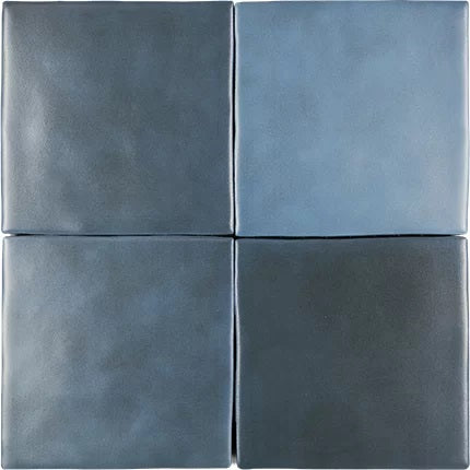 Faience Murale Zelij Mate Navy 10x10 cm de Cevica