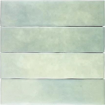 Faience Murale Zelij Mate Smoke Green 5x20 cm de Cevica