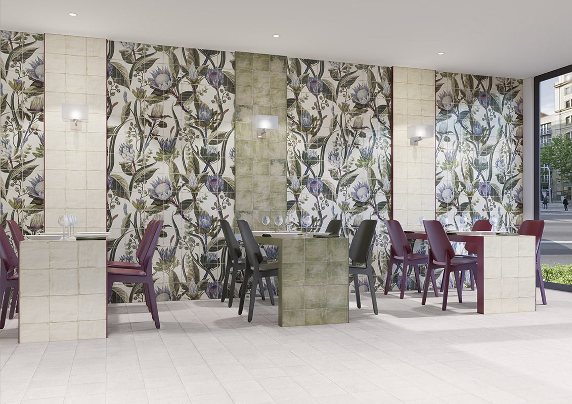 Carrelage Mural Livorno Blanco 20x20 cm de Mainzu