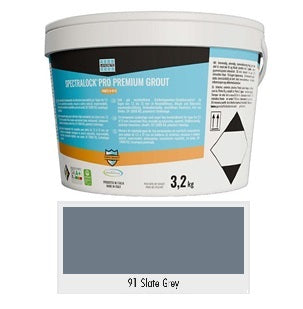 Joint époxy haute performance Spectralock Pro Premium Grout Slate Grey 91 de Laticrete