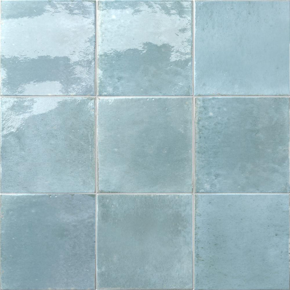 Echantillon Carrelage Effet Zellige Agadir 14,7x14,7 cmAgadir Agua