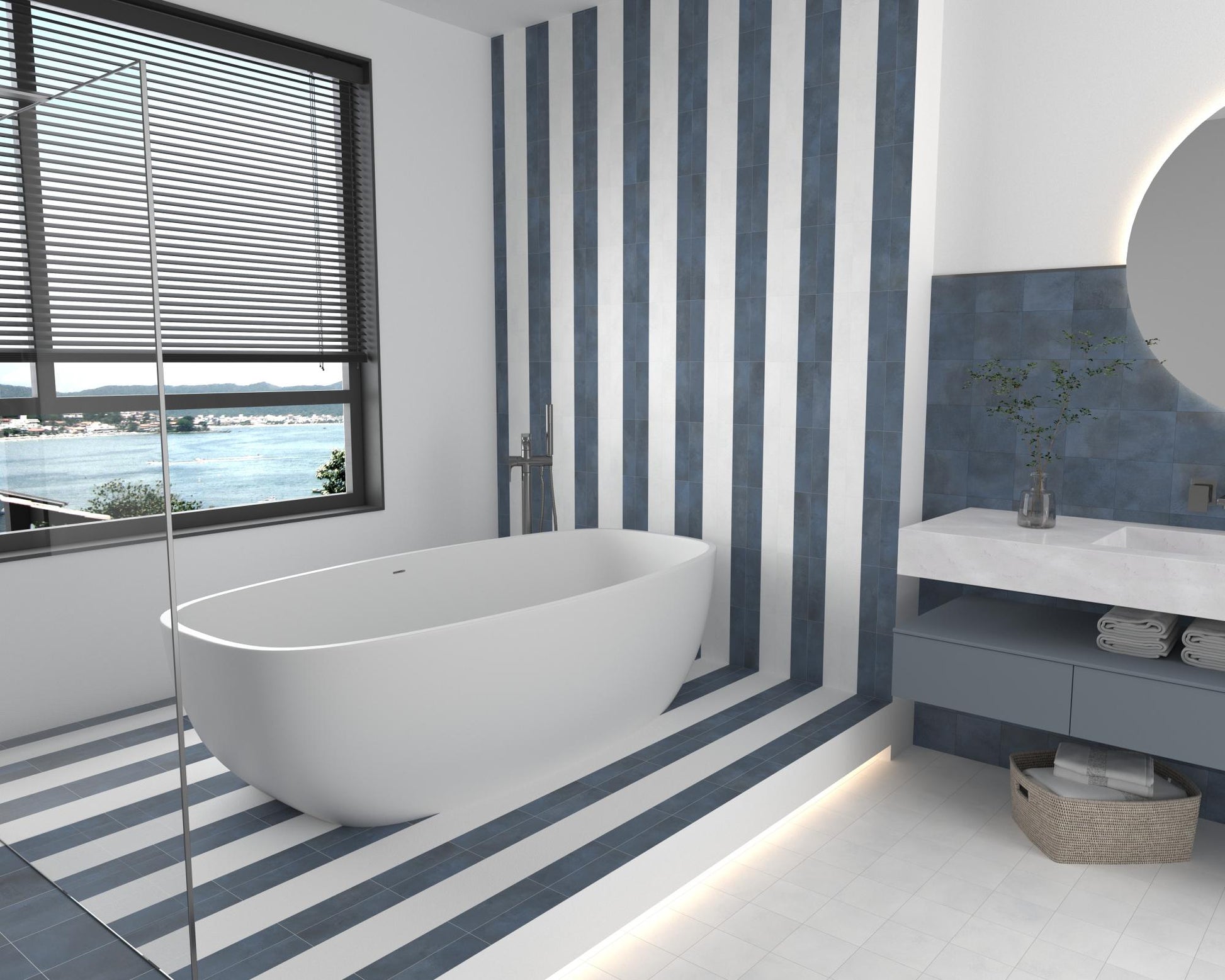 Carrelage Effet zellige Greenland Gloss 6,4x22,3 cm de Dune