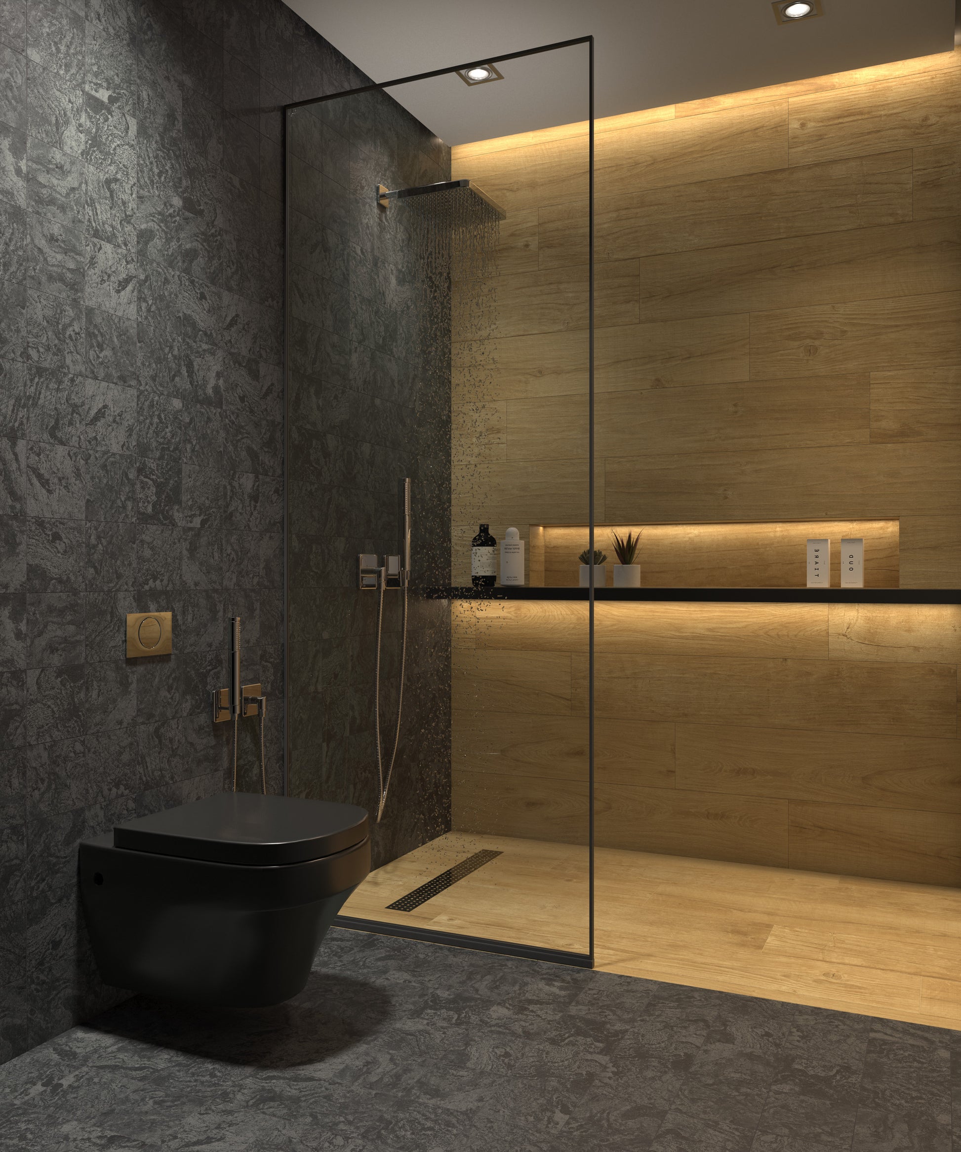 Carrelage Effet Pierre Iceberg Black 14,7x14,7 cm de Dune