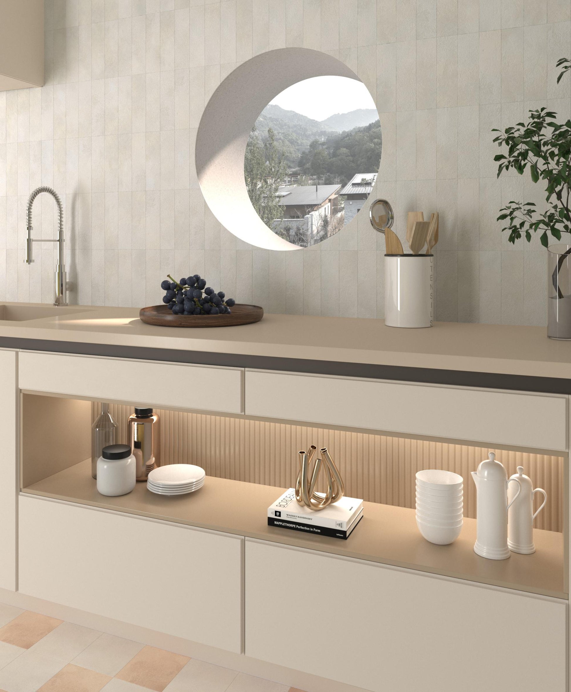 Carrelage Effet zellige Greenland Antidérapant 14,7x14,7 cm de Dune