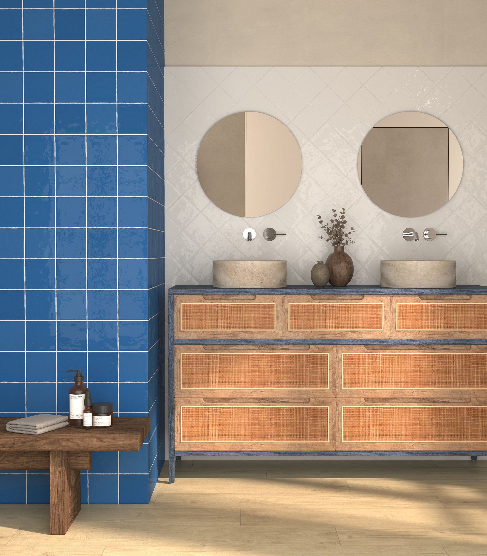 Carrelage Effet parquet Quercus Naturale 22x120 cm de Dune